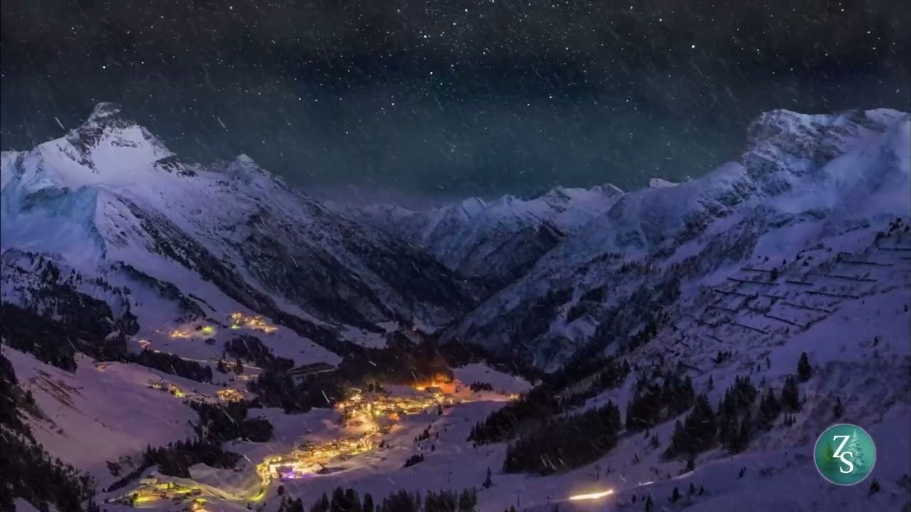 &ldquo;Noche Nevada ❄️🌙 | Fondo de Pantalla Relajante con M&uacute;sica Medieval para Estudiar o Dormir&rdquo;
