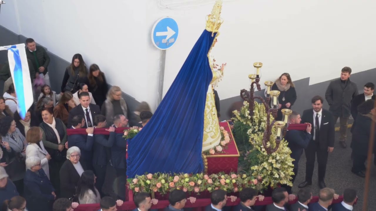 La Virgen de la Victoria revirá de la calle Cataña a la calle Primero de Mayo de Olivares 2025.