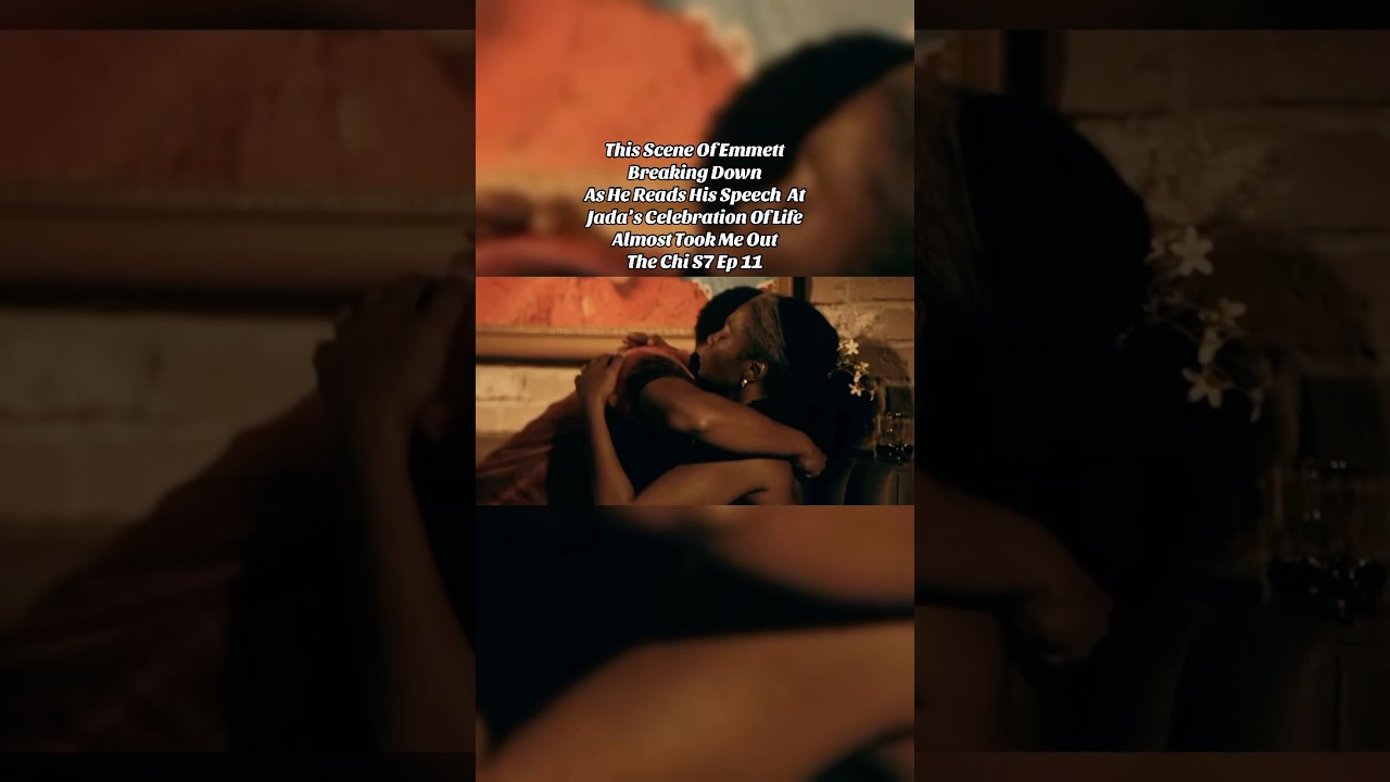 Emmett Breaks Down As He Reads His Speech During Jada&rsquo;s Celebration Of Life. #TheChi #Emmett #Jada