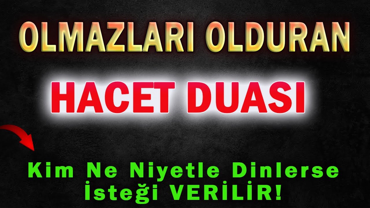 Bütün İstekleri Olduran Mucize Gibi Etkili Karınca (HACET) DUASI Mutlaka DİNLE