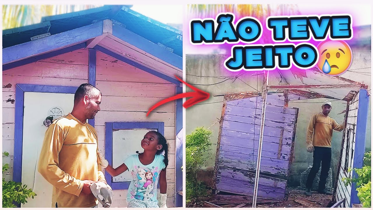 TIVE QUE DESMONTAR A CASINHA DA SARAH DEPOIS DE 6 ANOS😢...