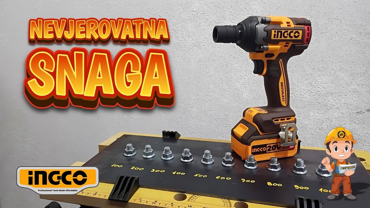 INGCO AKU UDARNI ODVIJAČ CIWLI20501 RECENZIJA TESTIRANJE 4K