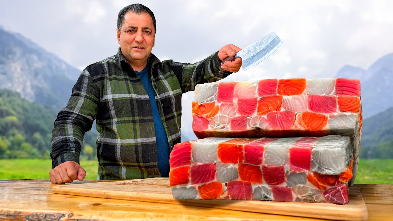 ¡Un Rollo Ahumado de 3 Tipos de Pescado: Delicioso y Atractivo! 🐟