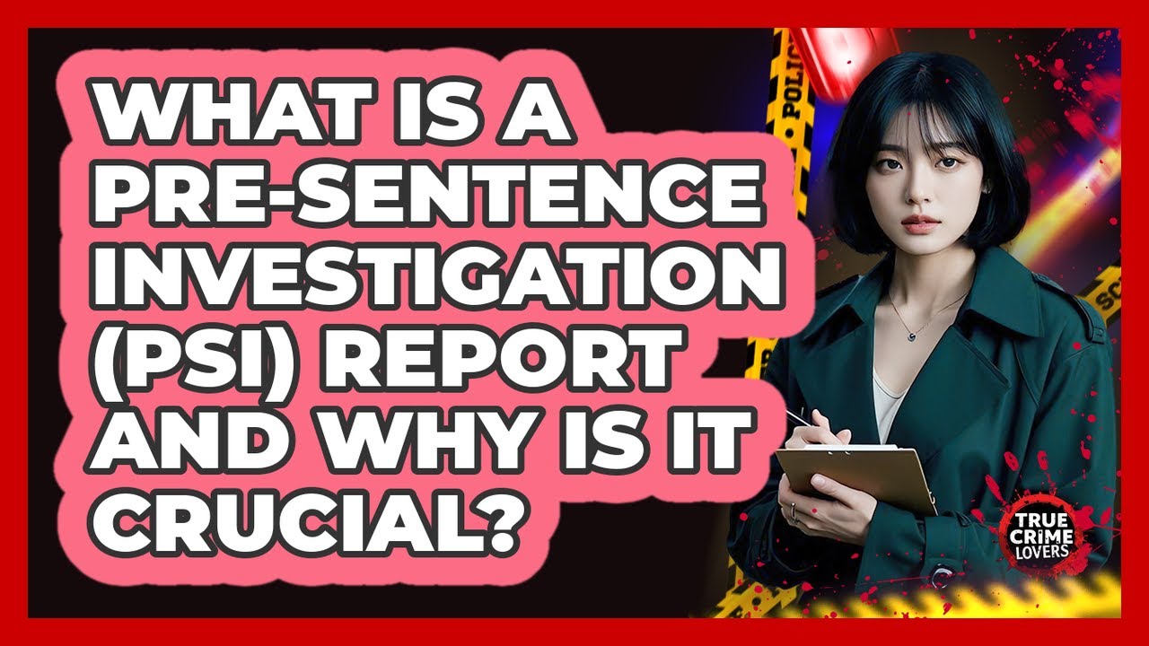 What Is A Pre-Sentence Investigation (PSI) Report And Why Is It Crucial? - True Crime Lovers