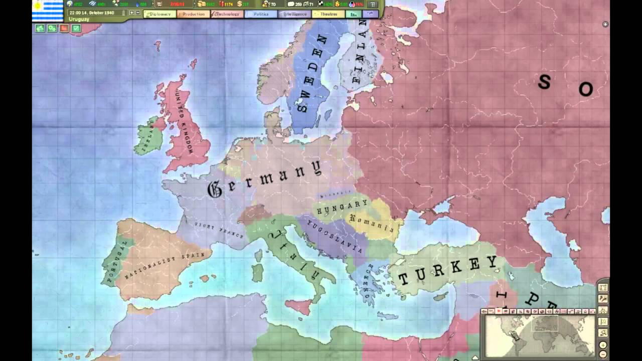 Update! HOI3 TFH AI with cheats Timelapse