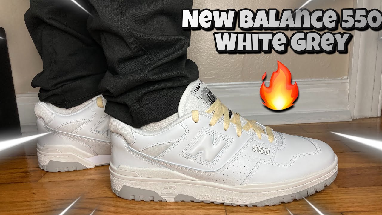 New Balance 550 White Grey Review & On Feet! BEST VINTAGE SNEAKER!?