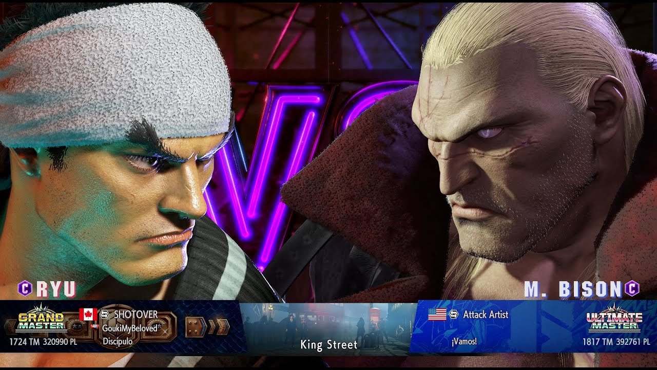 SHOTOVER (Ryu) VS Attack Artist (M.  Bison)  |  Ranked Match | SF6 – Fight Replays