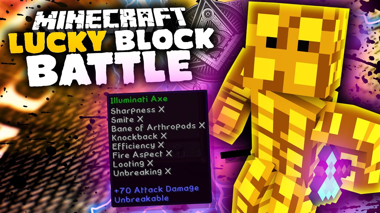 OP ILLUMINATI AXT! | Lucky Block Battle