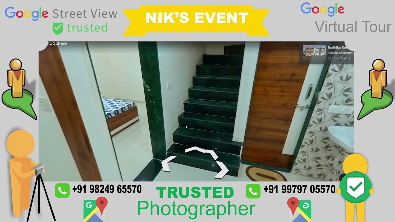 virtual tour |google virtual tour |google street view | radhika residency | lunawada