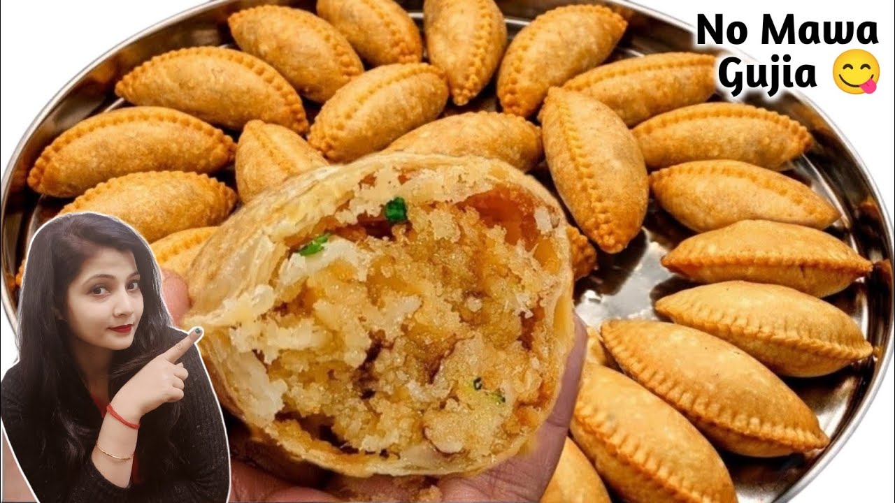 बिना मावा सूजी से बनेगी हलवाई जैसी ख़स्ता गुजिया| सूजी गुजिया |Holi Special Sooji Gujiya Without