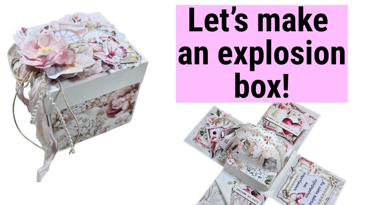 TUTORIAL how to make an explosion box | GCT Project for @Craft O`Clock  | Scrapbooking ideas