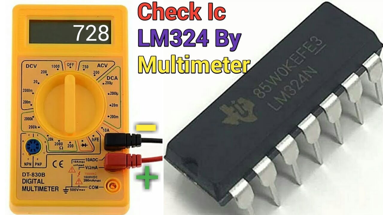 How To Check Ic LM324 Using By Multimeter | Easy Way For Check | New Generation 123