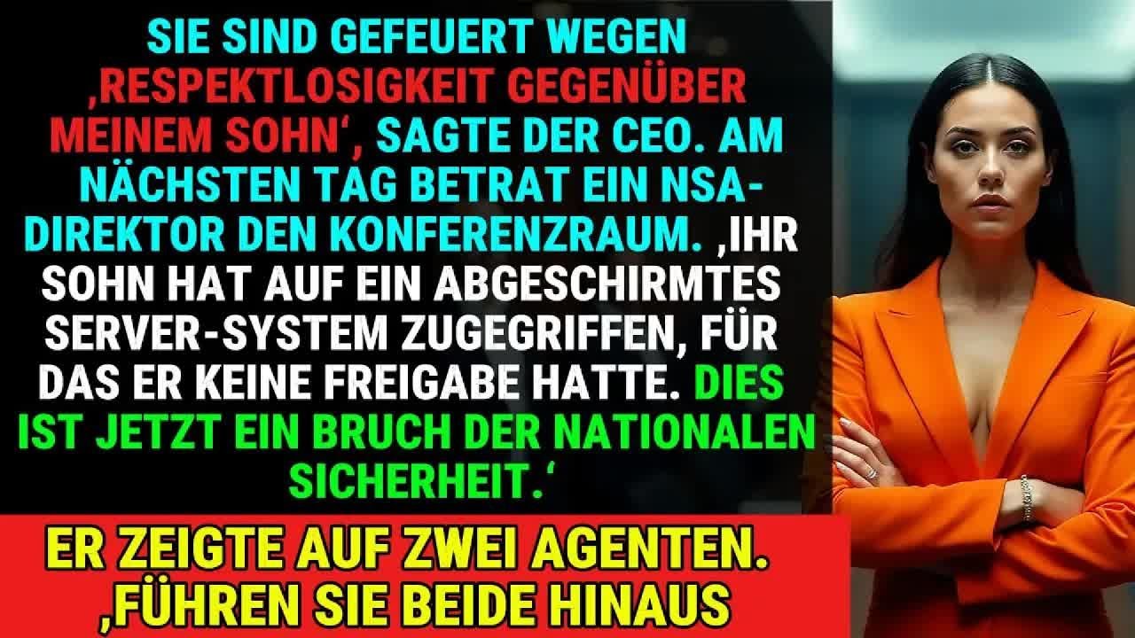 Sie Feuerten Mich, Weil Ich Den Sohn Des CEOs Blockierte  Dann Kam Die NSA
