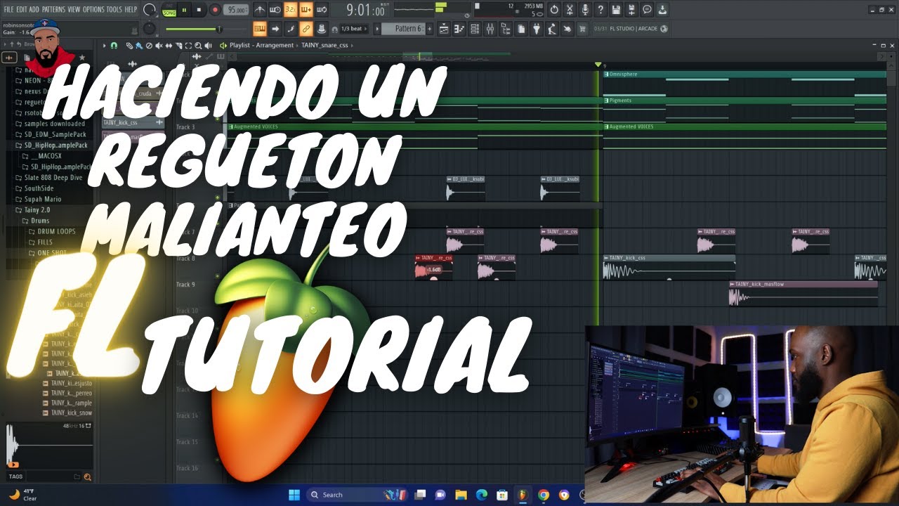 HACIENDO UN BEAT DE REGUETON MALIANTEO | ARCANGEL TYPE BEAT EN FL STUDIO TUTORIAL