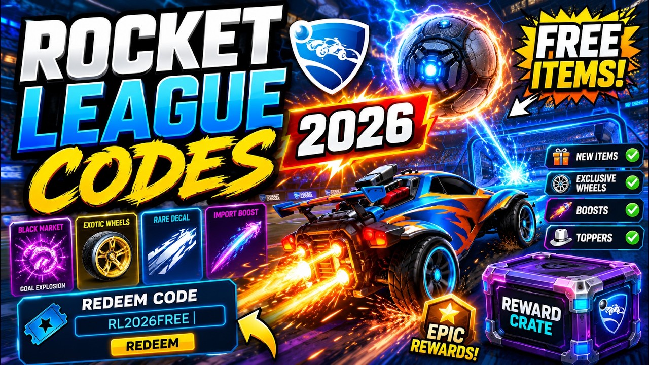 Rocket League Codes 2026 🚀 New Free Items, Rewards & Redeem Codes