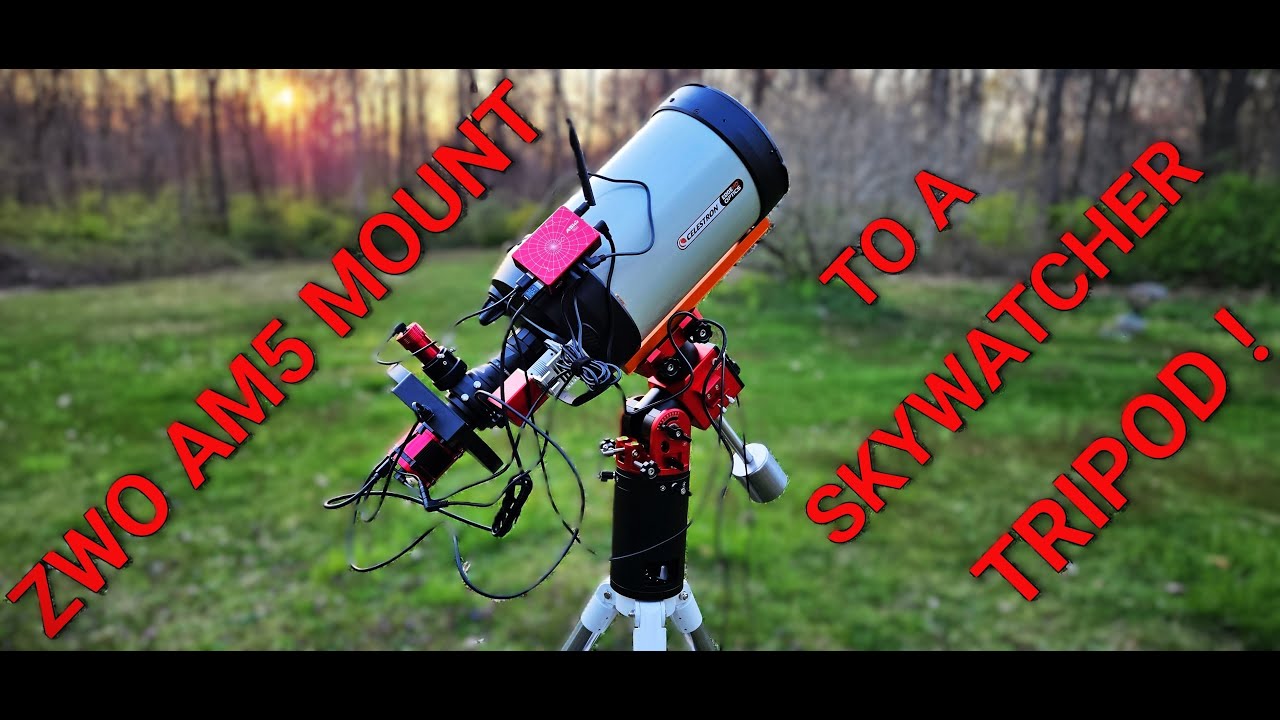 ZWO AM5 Mounted to a Sky-Watcher Tripod HEQ5