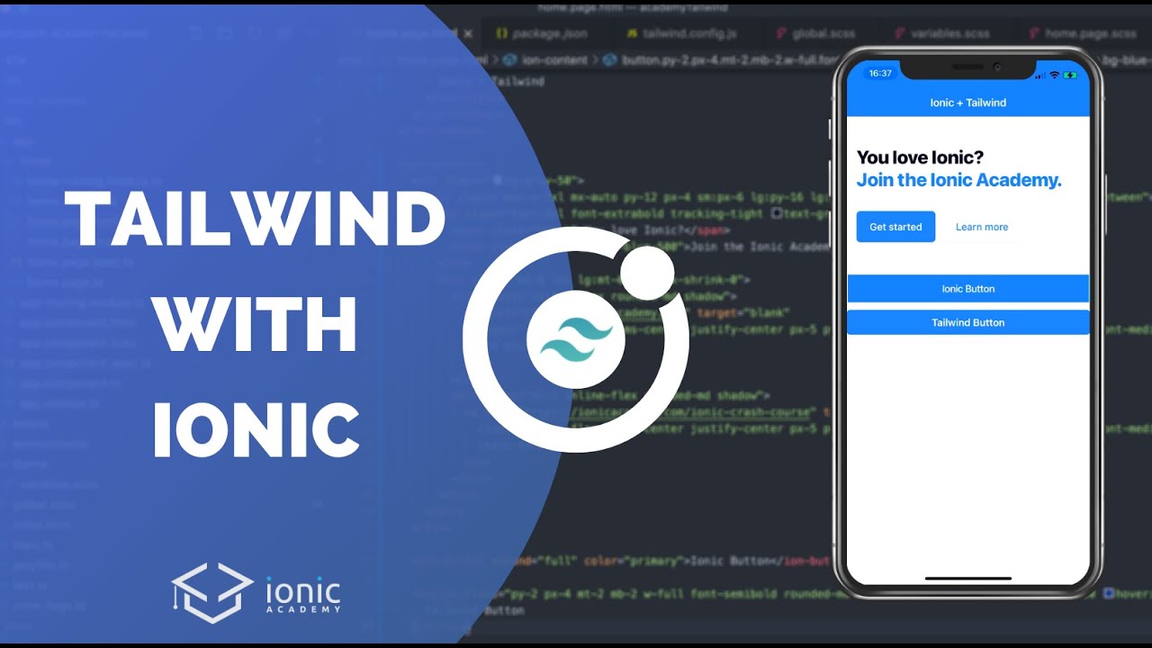 Как использовать Tailwind с Ionic