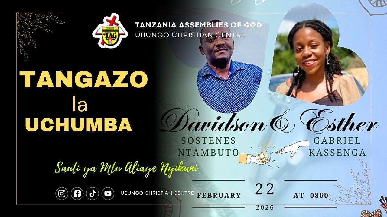 🔴#LIVE: SHANGWE ZA UCHUMBA KATI YA DAVIDSON NTAMBUTO na ESHER KASSENGA KATIKA KANISA LA TAG UBUNGO