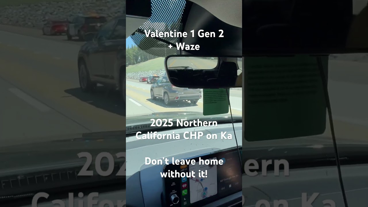 Valentine One V1 Gen 2 plus Waze California CHP on Ka 2025 Pretty Sweet Setup!
