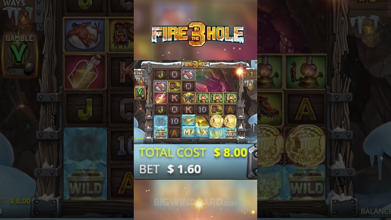 Crazy non bonus buy max win on Fire in the Hole 3!