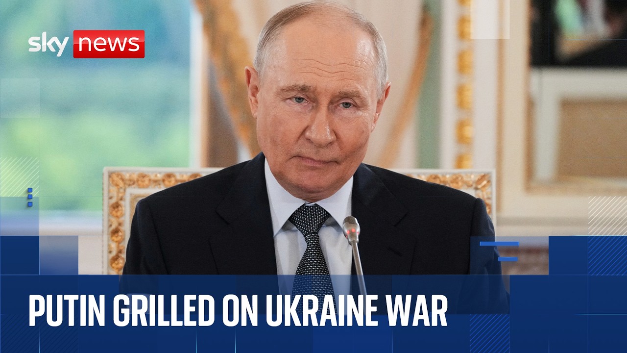 Putin laughs after reporter asked if Germany is 'preparing for war'