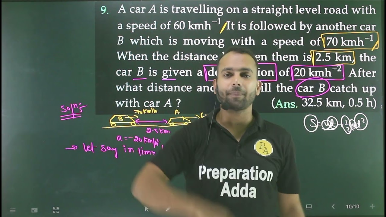 Pfp 9 relative velocity : a car A is travelling on a straight level road with a speed of 60 km/h.