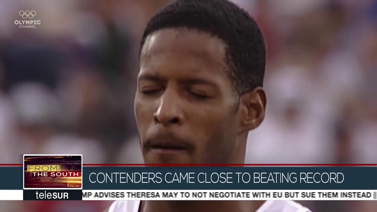 Celebrating Cuban World Olympic Champion Javier Sotomayor