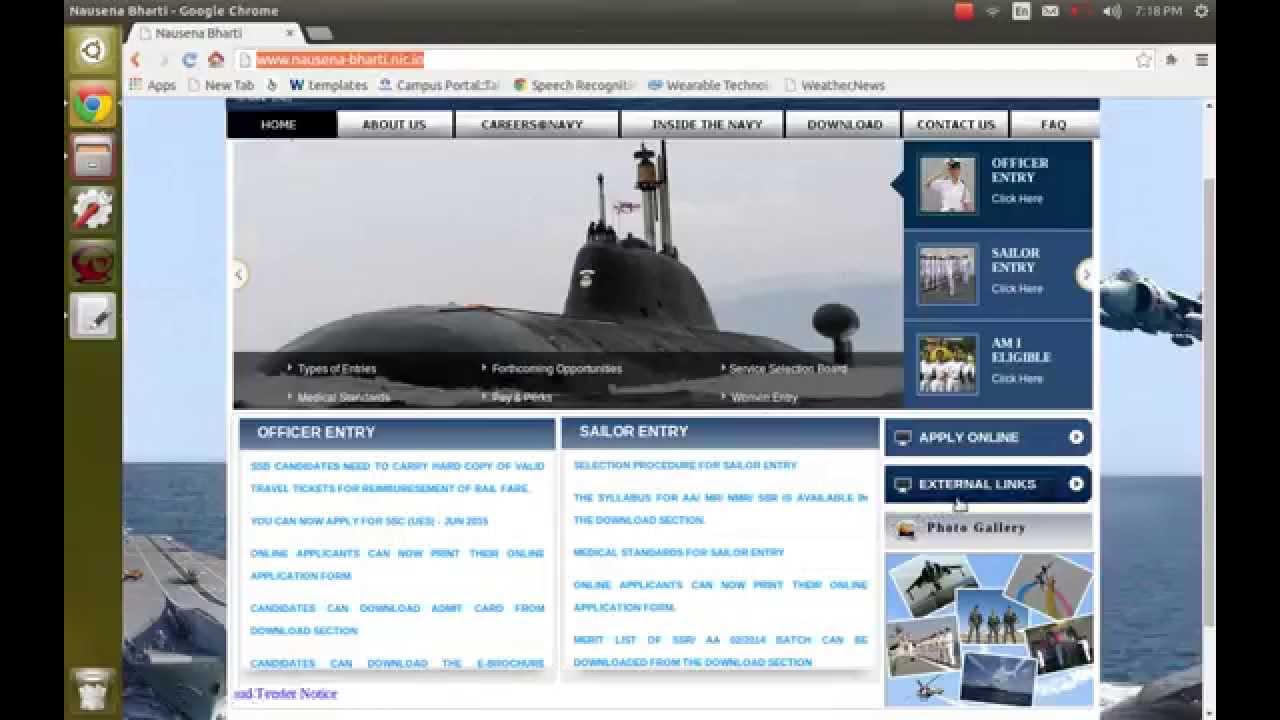 How to fill Indian Navy UES form - Officer Entry