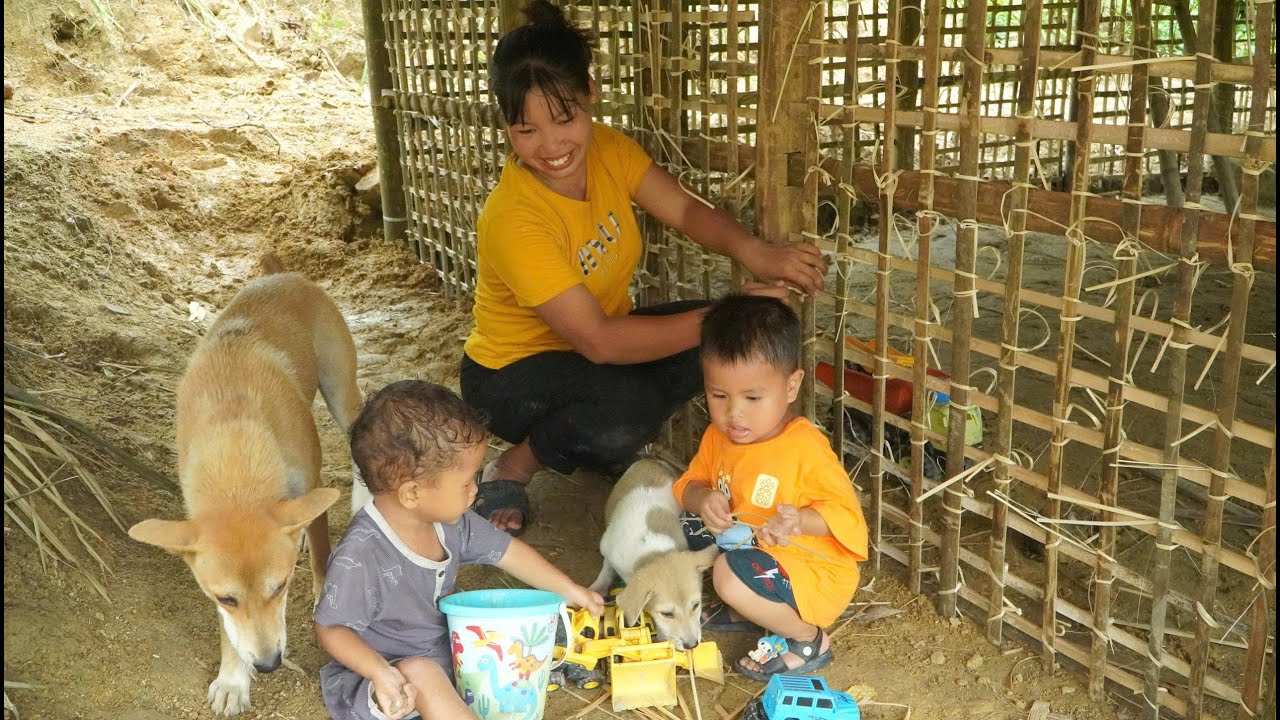 отделка стен нового дома и забота о двух маленьких детях.