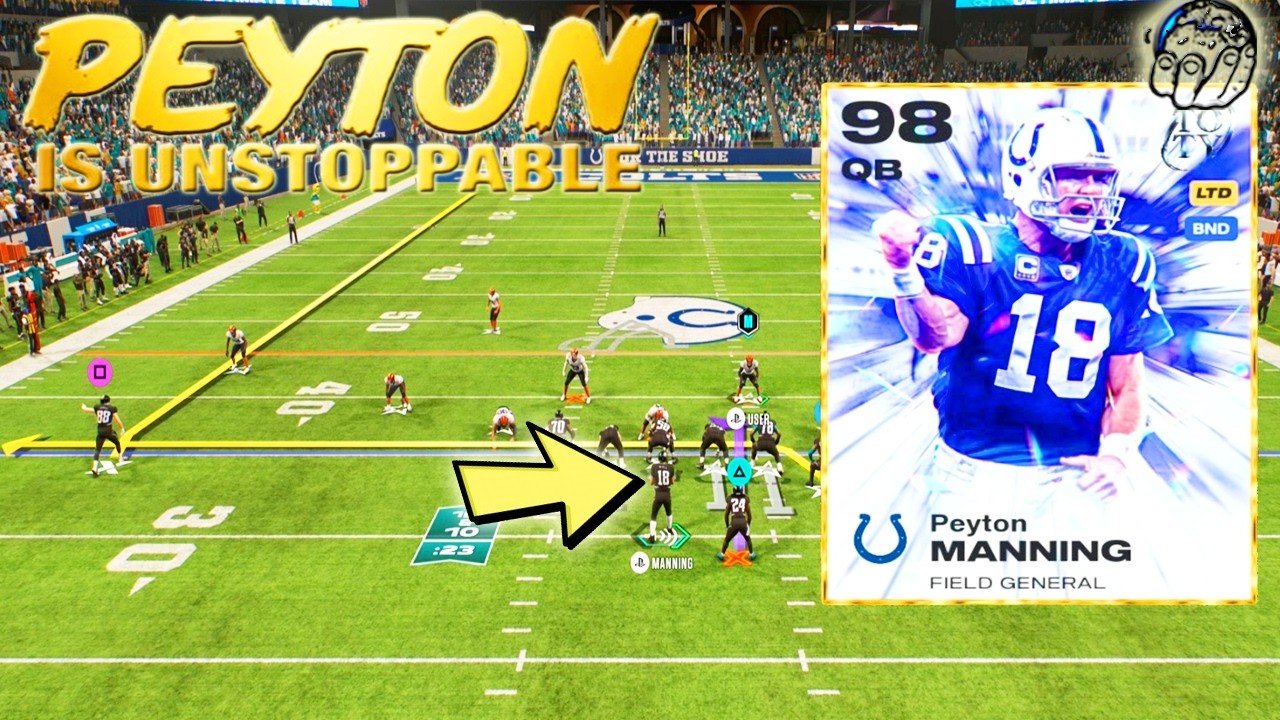 Игра Пейтона Мэннинга с рейтингом 99 просто невероятна! Его не остановить! Madden 26 Ultimate Team