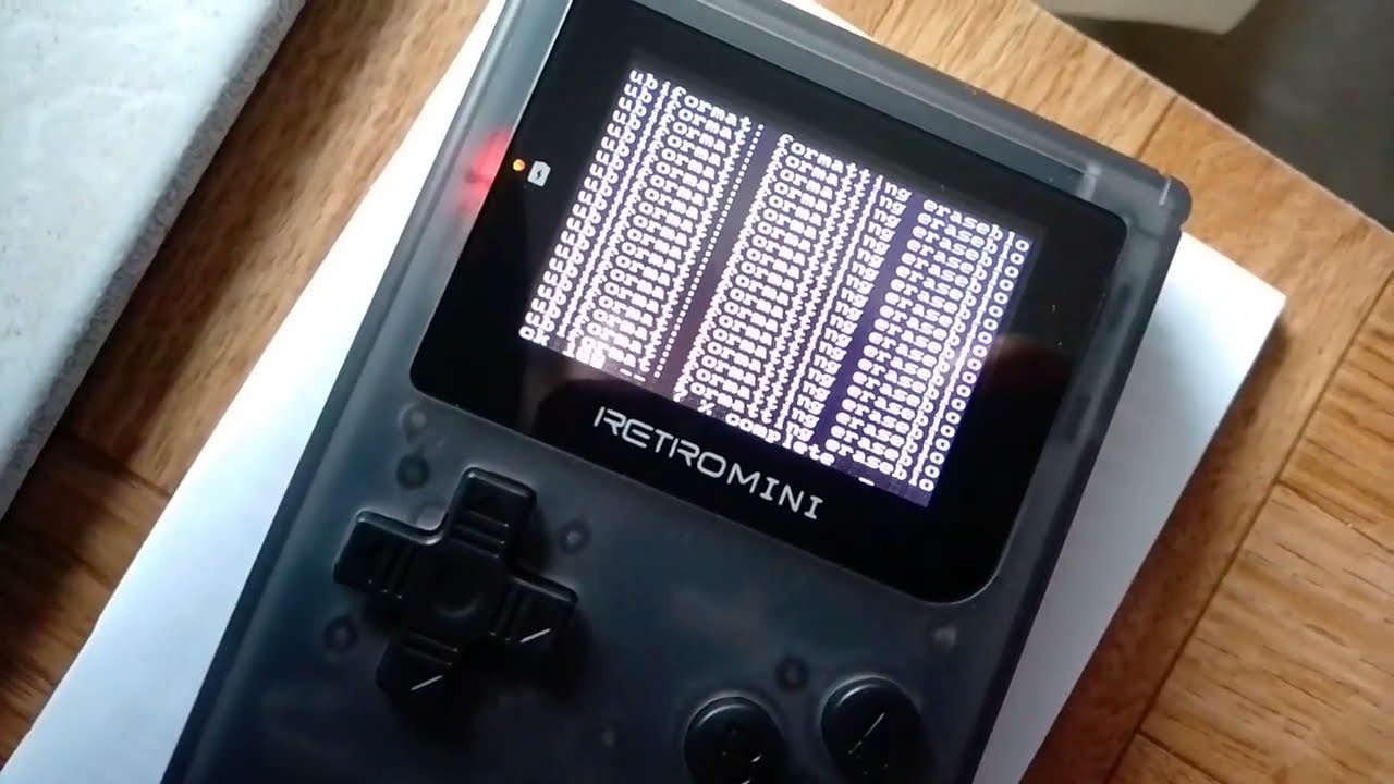 RS90 RetroMini custom firmware OpenDingux flash