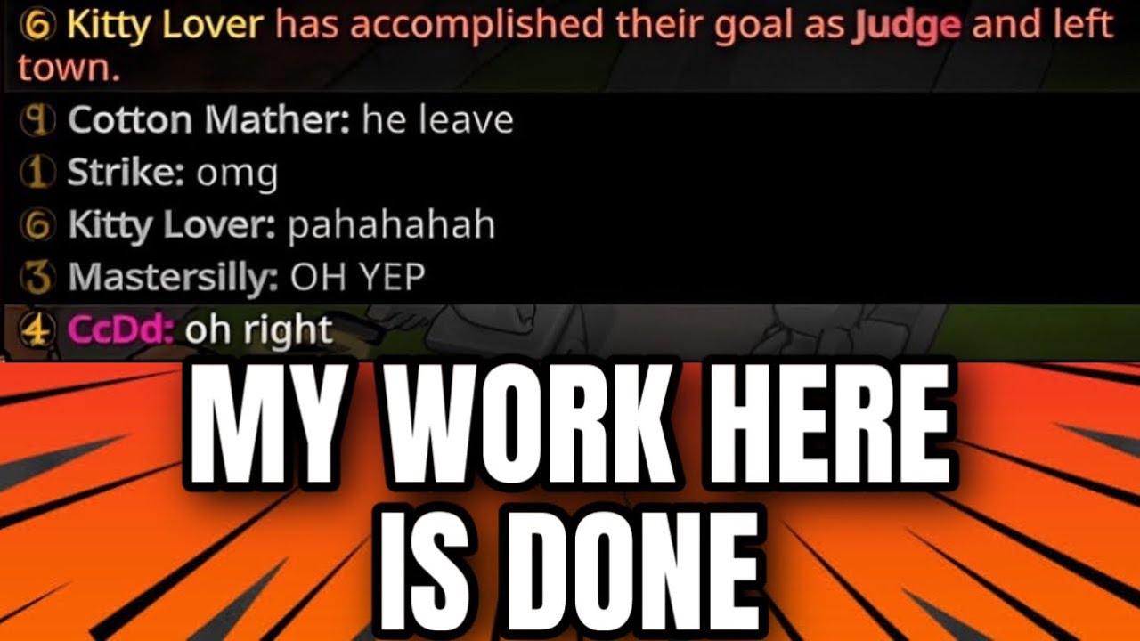 When you are the JUDGE and LEAVE TOWN without Courting | Better Town of Salem 2 | Judge & Marshal