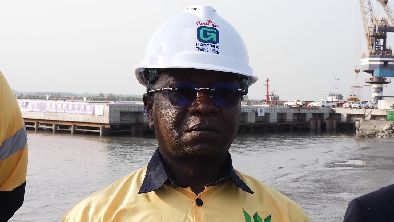 VISIT TO PORT MOREBAYA BY THE MINISTER OF MINES AND PLANNING. RTG GUINEA 224