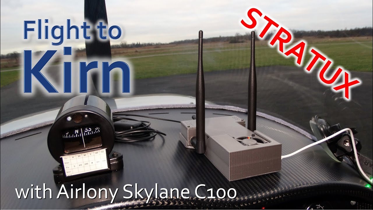 ✈ Flug nach Kirn mit einer Airlony Skylane C100 | Stratux