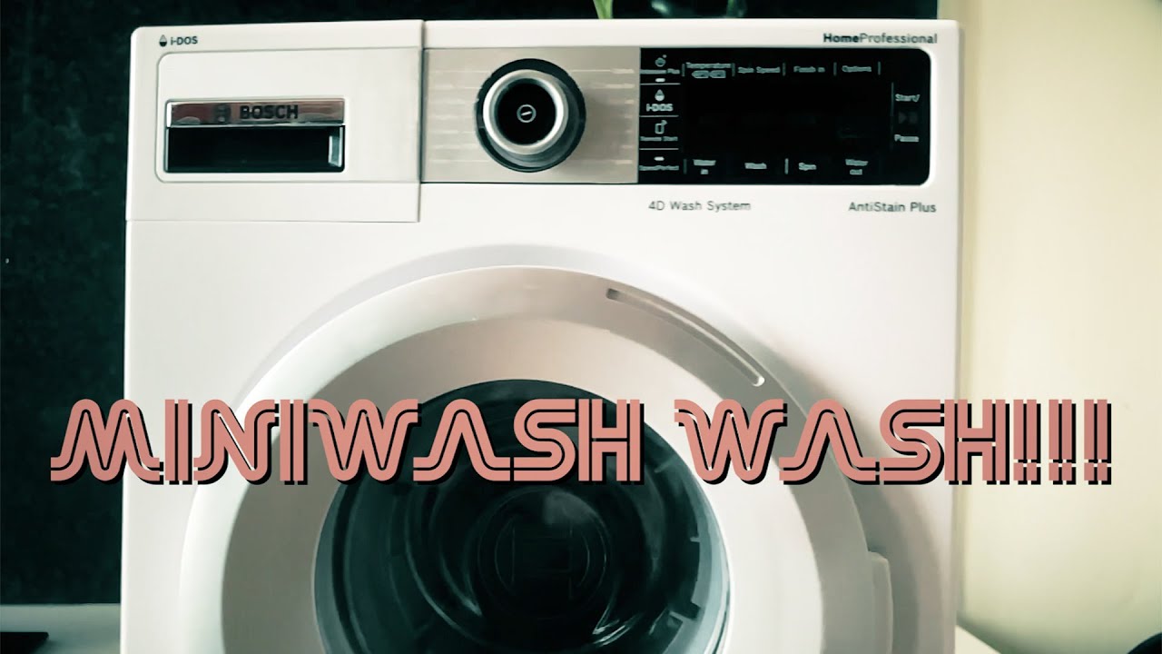 MiniWash Wash!!! EP05 Theo Klein 9213 Bosch Machine à laver Toy Washing Machine Washcycle with water