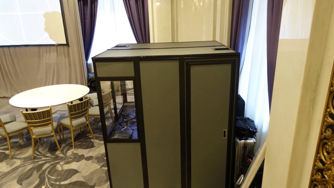 iProbe's technicians set up an interpreter booth in 40 seconds