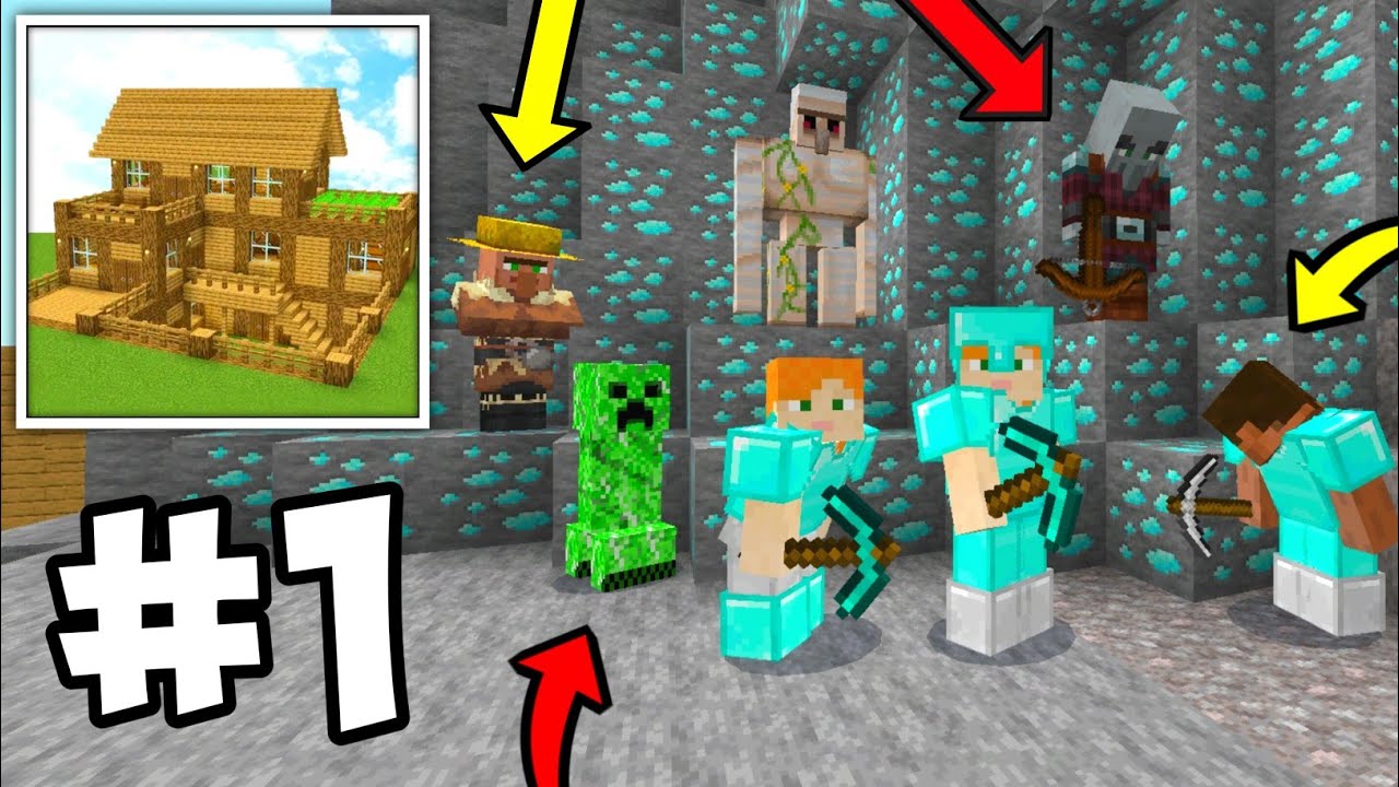 Block Crazy Robo World Diamonds Mining 💎⛏️ - Multiplayer Survival Part 1 - @mrukirrr