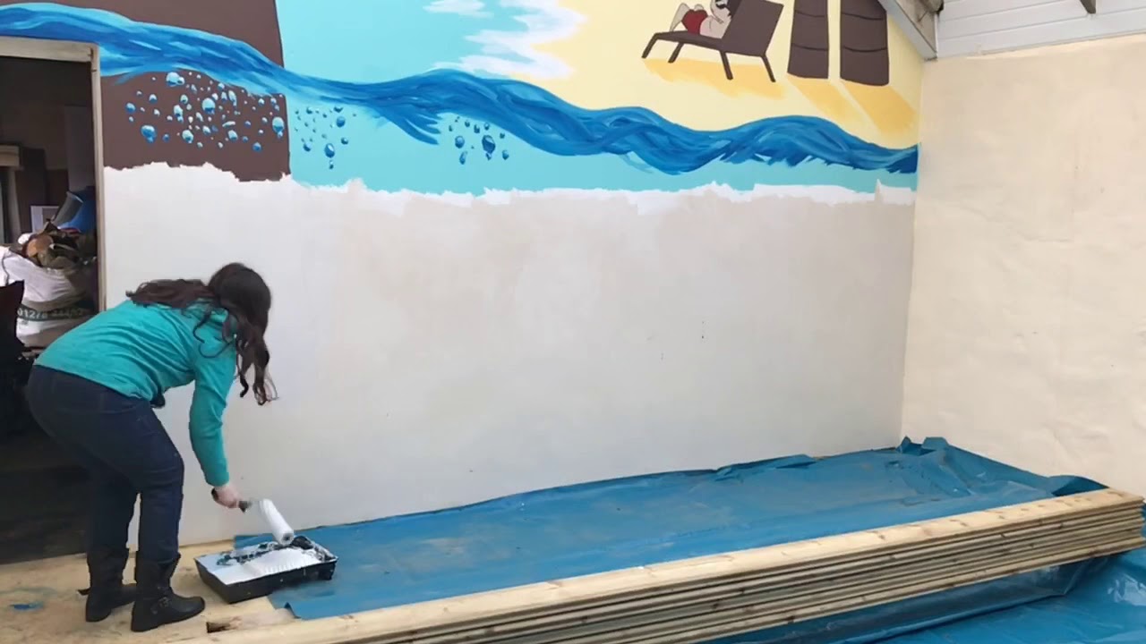 Big Project! Swimming Pool Mural Art Part 2