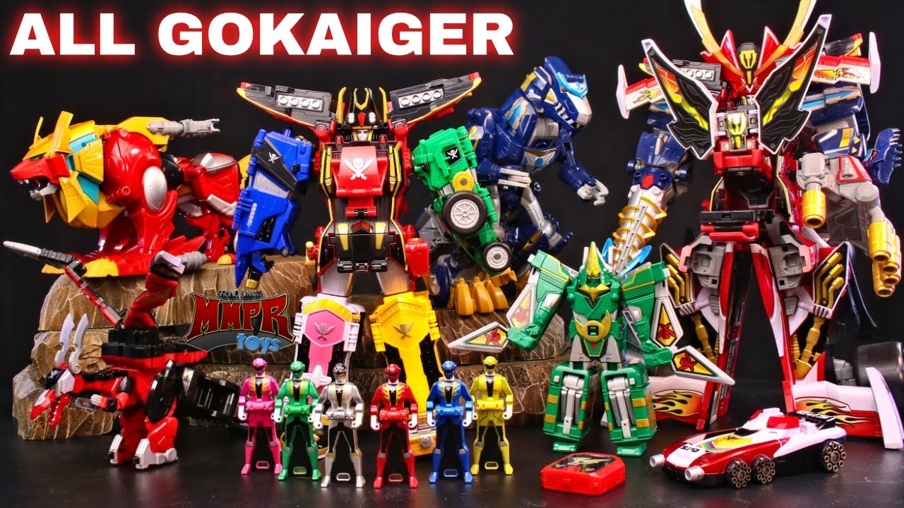 POWER RANGERS ZORDS! ALL Power Rangers Super Megaforce Zord / Gokaiger Mecha Combinations!