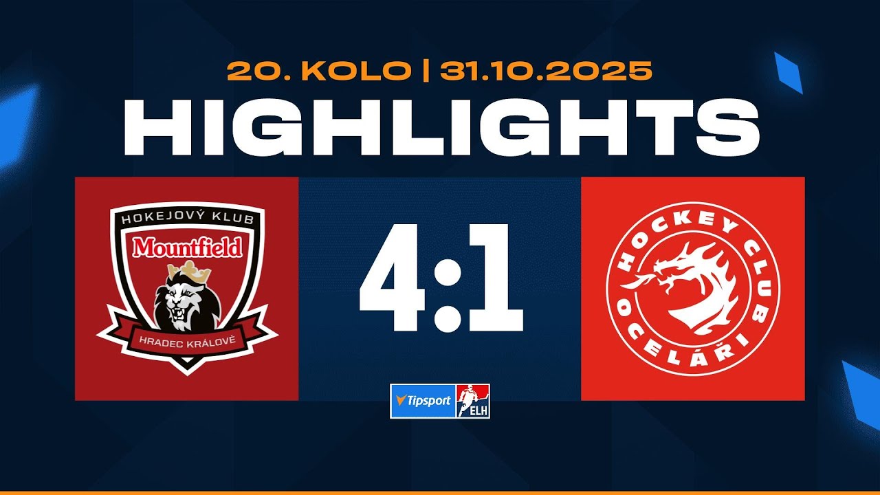 Highlights | Mountfield HK vs. HC Oceláři Třinec 4:1 | 31.10.2025