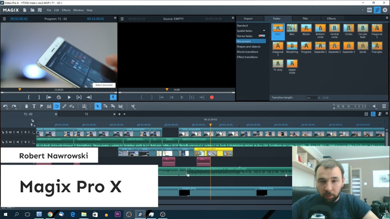 Magix Pro X czyli w czym składam filmy | Robert Nawrowski | Robert Nawrowski