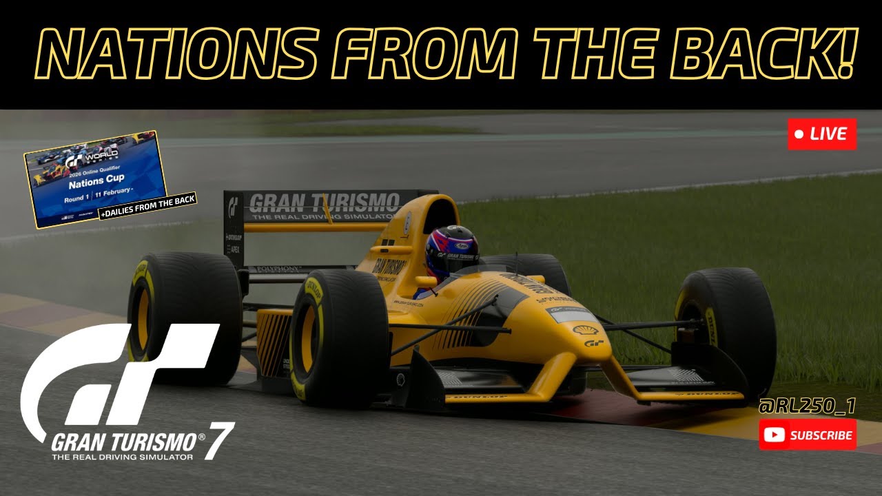 🔴LIVE: Gran Turismo 7 -  GTWS Nations Action + Dailies From The Back!