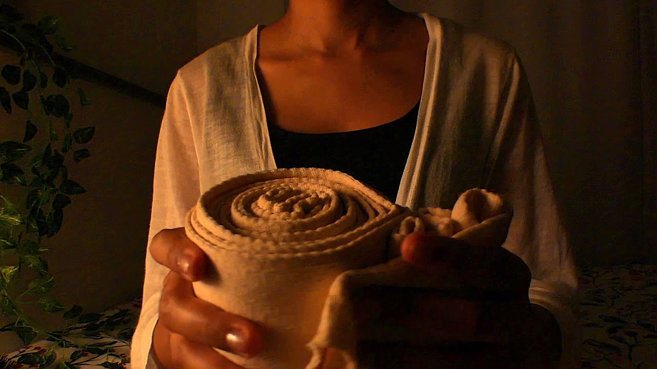 ASMR taking care of you 🌧️💆‍♀️🌙 menthol rub, gentle brushing & rainy comfort