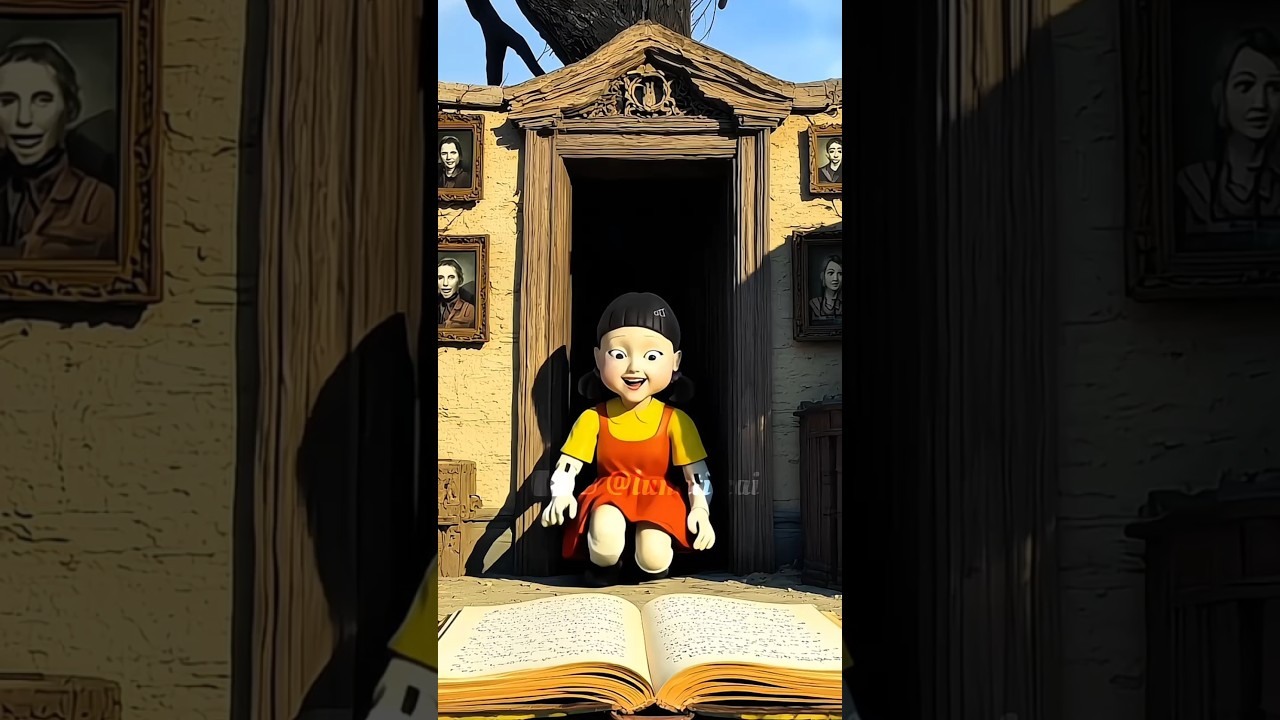 Doll read the old book for years, then what happened 😱 || Ai Mentality #squidgame #squidgame2 #ai