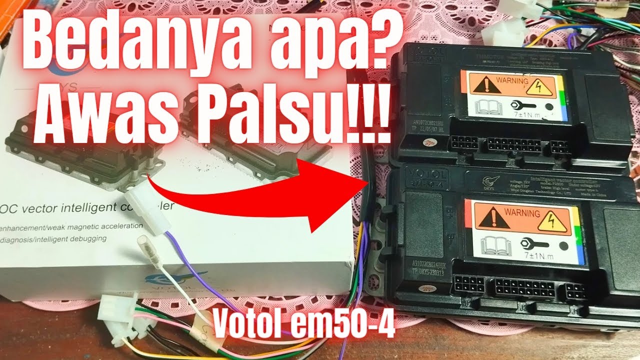 VOTOL em50-4 DKYS VS Yumamotor untuk motor listrik