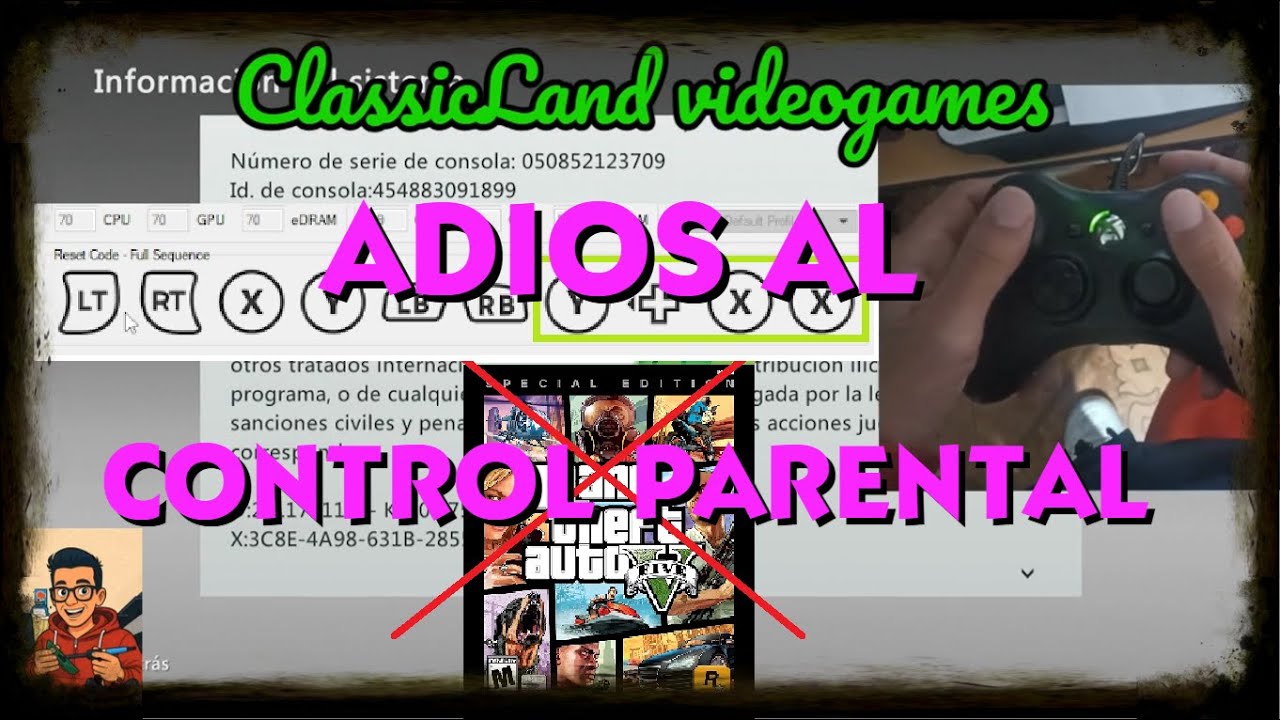 Adiós al control parental XBOX360