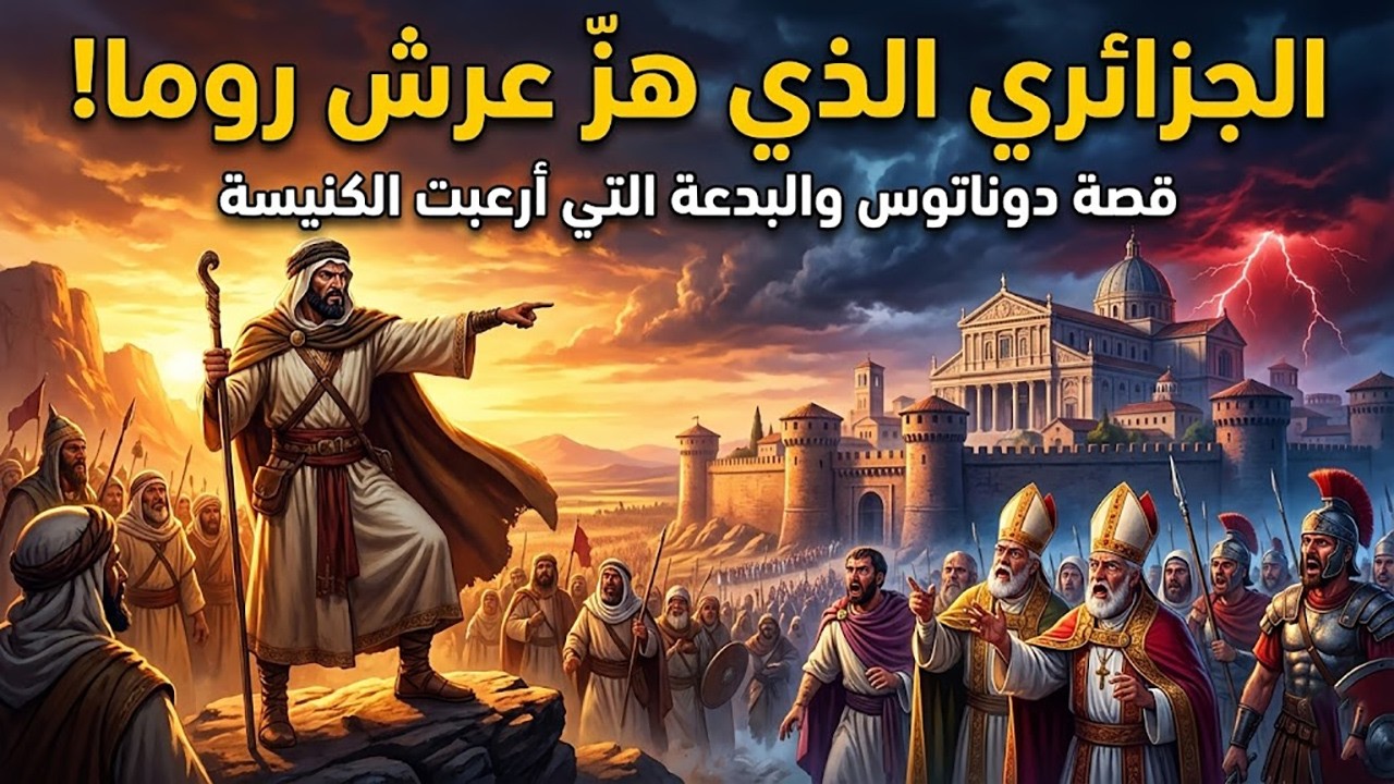 الجزائري الذي تحدى روما! 🇩🇿 قصة دوناتوس الكبير والبدعة التي هزت الكنيسة الرومانية ⚔️✝️