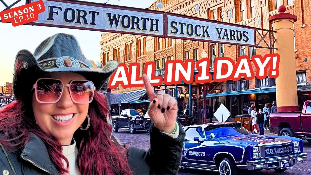 10 MUST-DO stops in FORT WORTH Stockyards:Longhorn Parade-Gun Fight-Food &Shops ALL in 1 DAY S3.Ep10