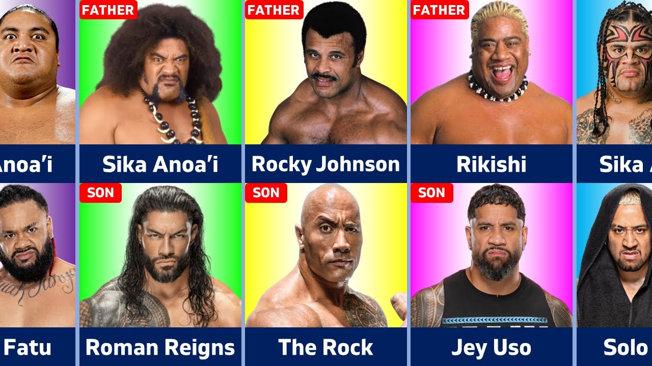 WWE Anoa'i Family Father and Son Wrestlers