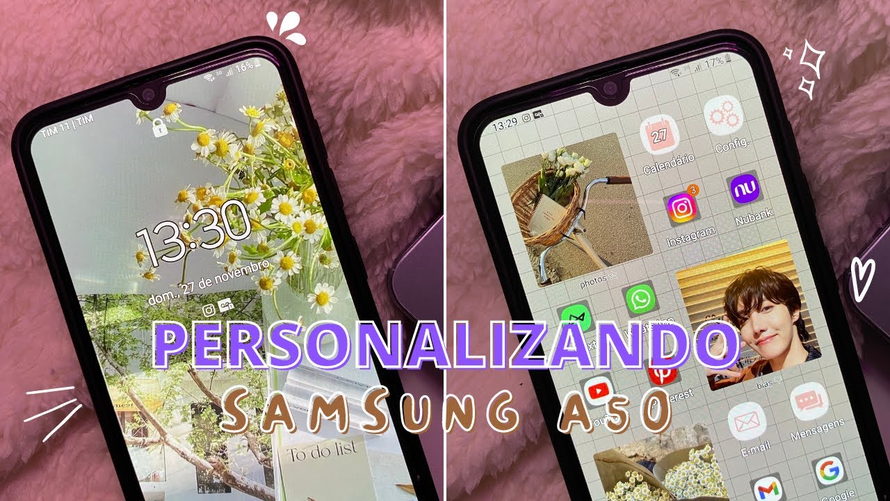 PERSONALIZANDO & ORGANIZANDO *SAMSUNG A50 | Como colocar/ativar o Always on Display ✨ ️